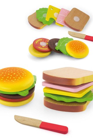 Viga Hamburger ir Sumuštinio Pjaustymo Rinkinys Viga Hamburger ir Sumuštinio Pjaustymo Rinkinys