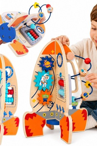 Tooky Toy Didelis Medinis Išsilavinimo Žaislas Daugiafunkcinė Raketos Tooky Toy Didelis Medinis Išsilavinimo Žaislas Daugiafunkcinė Raketos