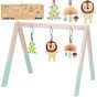 TOOKY TOY Kūdikio gimnastikos stovas su 3 minkštutėmis pakabučių