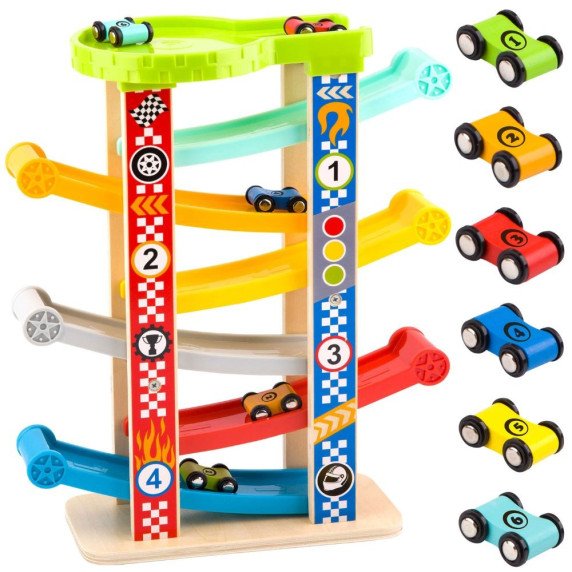 TOOKY TOY Spalvingas Slidinėjimo Keliukas Automobiliams