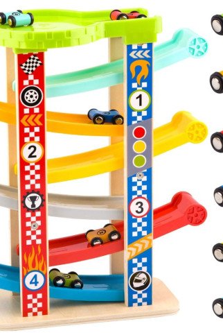 TOOKY TOY Spalvingas Slidinėjimo Keliukas Automobiliams TOOKY TOY Spalvingas Slidinėjimo Keliukas Automobiliams