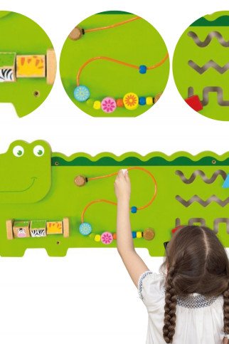 VIGA Edukacinės Manipuliavimo Jutiklinės Lentos Medinis Krokodilas FSC Montessori Sertifikatas VIGA Edukacinės Manipuliavimo Jutiklinės Lentos Medinis Krokodilas FSC Montessori Sertifikatas