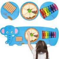 Montessori sensorinė manipuliacinė lenta „Dramblys“ Montessori sensorinė manipuliacinė lenta „Dramblys“