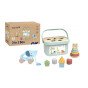 TOOKY TOY Rūšiavimo dėžutė 3 viename Blokai Piramidės Dramblys