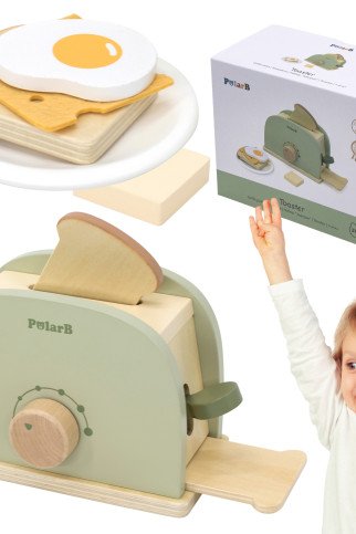 VIGA PolarB medinis duonkepėjas žalias + priedai VIGA PolarB medinis duonkepėjas žalias + priedai