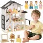 TOOKY TOY Medinis lėlių namas 25 detalių