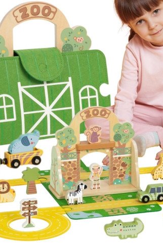 TOOKY TOY Mini Zoo Portable Gyvūnų Krepšio Rinkinys TOOKY TOY Mini Zoo Portable Gyvūnų Krepšio Rinkinys