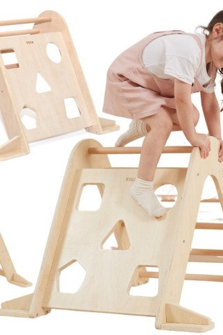 VIGA Medinė laiptelė Pikler klajavimo trikampis Montessori