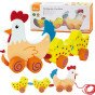 VIGA Traukinys su viščiukais Hen 36 cm