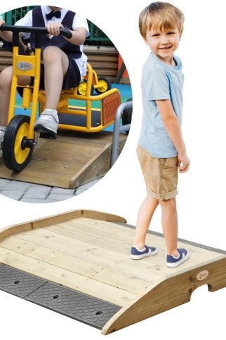 KLASIKINIS WORLD EDU Medinis pakilimo tiltas Prieigos kelias dviračių takui KLASIKINIS WORLD EDU Medinis pakilimo tiltas Prieigos kelias dviračių takui