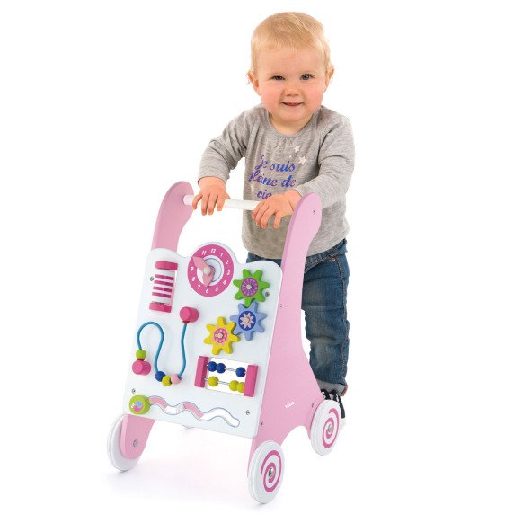 Viga Toys Medinis Stumdomas Edukacinis Rinkinys Rožinis Montessori