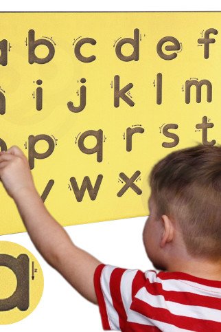 VIGA Medinis Lankstymo Šablonas Rašymo Mažosioms Raidėms Mokytis FSC Montessori Sertifikatas