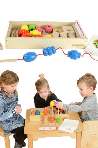 Didelis medinis Montessori siuviklis iš MASTERKIDZ Didelis medinis Montessori siuviklis iš MASTERKIDZ