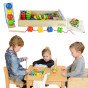 Dideli mediniai raištelio vardikliai MASTERKIDZ Montesori dėžutėje