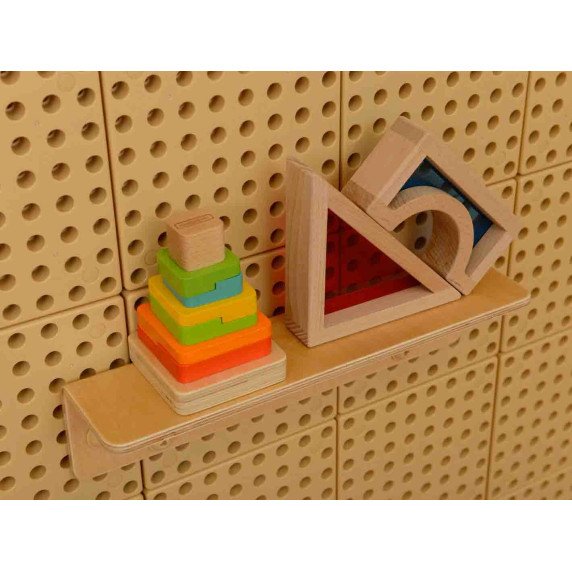 MASTERKIDZ Aksesuarų lentyna 40 cm - MOKSLO IR KŪRYBIŠKUMO lentynėlis STEM mokslui