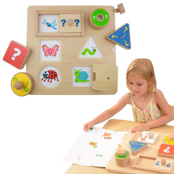 MASTERKIDZ Edukacinė lenta Atminties mokymosi Montessori