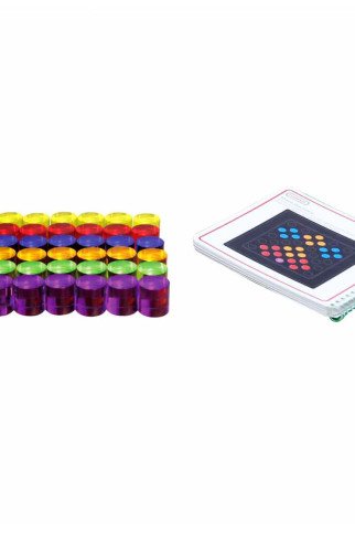 MASTERKIDZ Spalvingų žaidimų cilindrų rinkinys, 48 vnt. MASTERKIDZ Spalvingų žaidimų cilindrų rinkinys, 48 vnt.