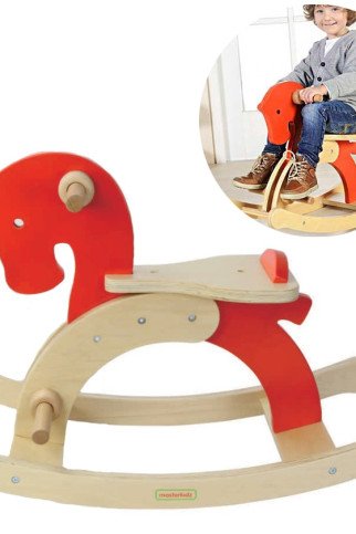 MASTERKIDZ Medinis šokinėjantis arkliukas MASTERKIDZ Medinis šokinėjantis arkliukas