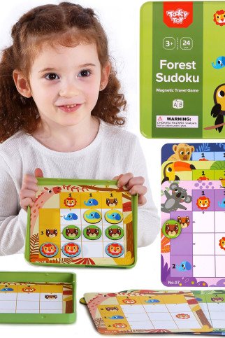 TOOKY TOY Sudokų žaidimas vaikams miško versija TOOKY TOY Sudokų žaidimas vaikams miško versija