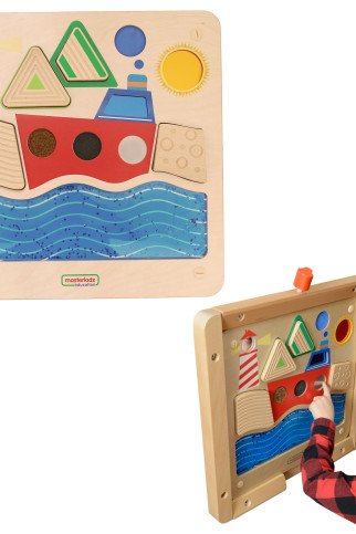 MASTERKIDZ Montessori vandenyno buriavimo pojūčių lenta MASTERKIDZ Montessori vandenyno buriavimo pojūčių lenta