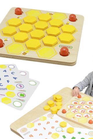 MASTERKIDZ Montessori Bitės ir Bičių Švietimo Lentos Atminties Mokymosi Žaidimas MASTERKIDZ Montessori Bitės ir Bičių Švietimo Lentos Atminties Mokymosi Žaidimas