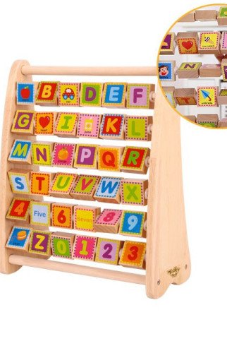 TOOKY TOY Abėcėlės, skaičiai, žodžiai, žodeliai Skaičiavimo prietaisas TOOKY TOY Abėcėlės, skaičiai, žodžiai, žodeliai Skaičiavimo prietaisas