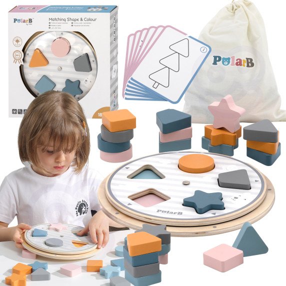 VIGA PolarB Figūrų ir Spalvų Suderinamasis Puzzle