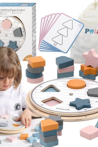 VIGA PolarB Figūrų ir Spalvų Suderinamasis Puzzle VIGA PolarB Figūrų ir Spalvų Suderinamasis Puzzle