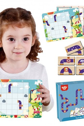 TOOKY TOY Logikos žaidimas Magnetinė lentos galvosūkis vaikams 40 vnt. TOOKY TOY Logikos žaidimas Magnetinė lentos galvosūkis vaikams 40 vnt.