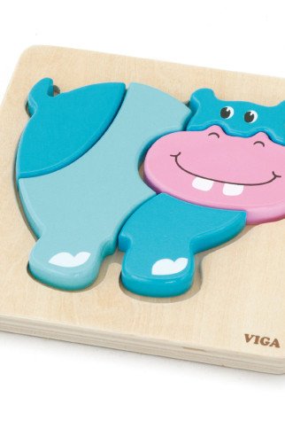 VIGA Pirmoji kūdikio medinė dėlionė - Bebrahai VIGA Pirmoji kūdikio medinė dėlionė - Bebrahai