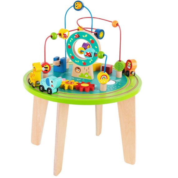 Medinis žaidimų stalas TOOKY TOY su varikliniu kilimu