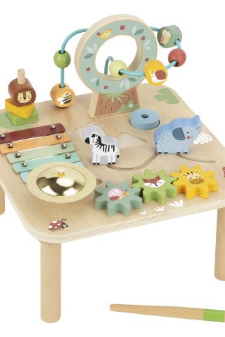 TOOKY TOY Medinis veiklos stalas Montessori cimbolai TOOKY TOY Medinis veiklos stalas Montessori cimbolai