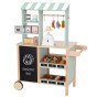 TOOKY TOY Produktų parduotuvės stalas Iš medžio Orkaitė Svarstyklių Kortelių skaitytuvas