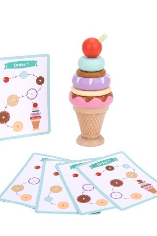 TOOKY TOY Medinis ledų slidinėjimas - konditerėlis vaikams 12 vnt. TOOKY TOY Medinis ledų slidinėjimas - konditerėlis vaikams 12 vnt.