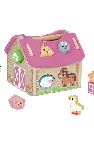 TOOKY TOY Ūkio Medžio gyvūnų formų rūšiavimo žaislas TOOKY TOY Ūkio Medžio gyvūnų formų rūšiavimo žaislas