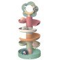 Tooky Toy Medinis kamuolių žaidimų takelis su gyvūnais Spiralės kamuolių takelis + 4 kamuoliai