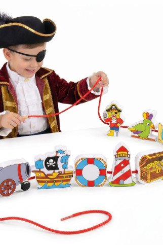 VIGA mediniai blokai Susipynimo Medžioklės Piratai VIGA mediniai blokai Susipynimo Medžioklės Piratai