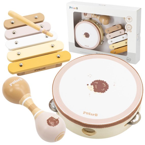 VIGA PolarB muzikos rinkinys Hersas Būgnas Ksilotofonas