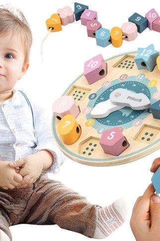 VIGA PolarB formų rūšiavimo laikrodis sugeba montessori metodas VIGA PolarB formų rūšiavimo laikrodis sugeba montessori metodas