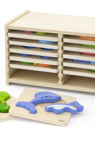 Viga Toys Mediniai Žaidimai 12 Lentų