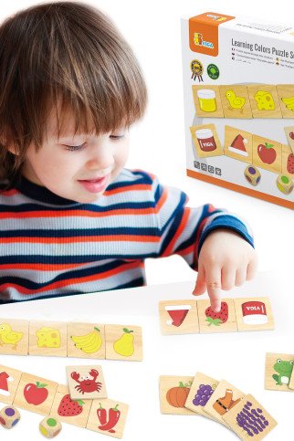 VIGA Edukacinis Medinis Puzzle Rūšiavimo, Keitimo Spalvų Ir Formų 38 Dalys Montessori VIGA Edukacinis Medinis Puzzle Rūšiavimo, Keitimo Spalvų Ir Formų 38 Dalys Montessori