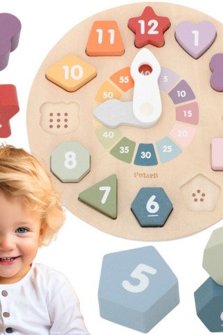 Viga Medinis formų rūšiavimo laikrodis, mokomasis, nuo 18 m. Viga Medinis formų rūšiavimo laikrodis, mokomasis, nuo 18 m.