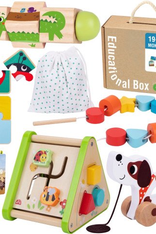 TOOKY TOY dėžutė XXL Montessori lopšelis 6in1 pojūčių dėžė 19-24 mėnesiai TOOKY TOY dėžutė XXL Montessori lopšelis 6in1 pojūčių dėžė 19-24 mėnesiai