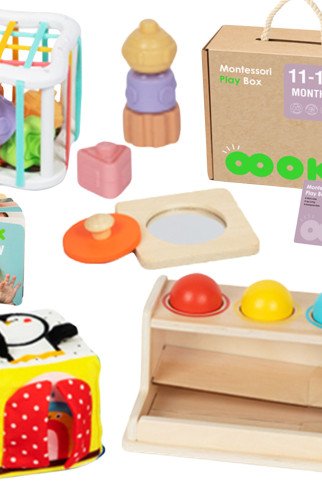 TOOKY TOY dėžė XXL Montessori edukacinė 5in1 jutiklinė dėžė 11-12 mėnesių TOOKY TOY dėžė XXL Montessori edukacinė 5in1 jutiklinė dėžė 11-12 mėnesių