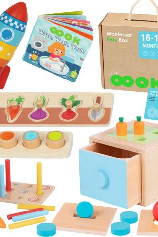 TOOKY TOY dėžutė XXL Montessori mokomoji 7in1 jutiminė dėžutė 16-18 mėnesių