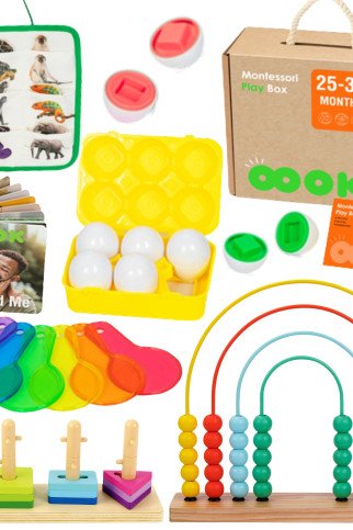 TOOKY žaislų dėžė XXL Montessori Edukacinė 7in1 Jutimo dėžė 25-30 mėnesių TOOKY žaislų dėžė XXL Montessori Edukacinė 7in1 Jutimo dėžė 25-30 mėnesių