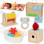 TOOKY žaislų dėžė XXL Montessori Edukacinė 6in1 pojūčių dėžė 5-6 mėnesiai