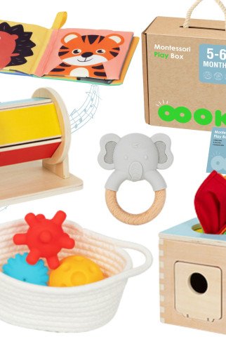 TOOKY žaislų dėžė XXL Montessori Edukacinė 6in1 pojūčių dėžė 5-6 mėnesiai TOOKY žaislų dėžė XXL Montessori Edukacinė 6in1 pojūčių dėžė 5-6 mėnesiai