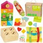 TOOKY TOY dėžutė XXL Montessori mokomoji 7in1 pojūčių dėžutė 22-24 mėnesiai