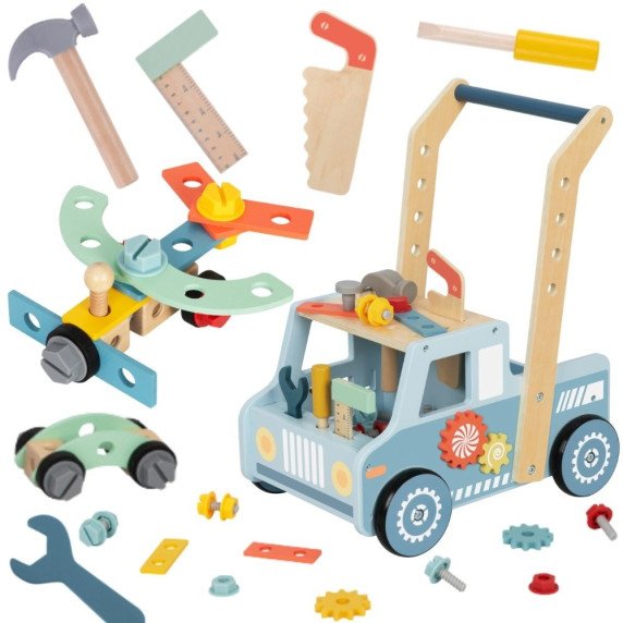 TOOKY TOY Medinis laikrodis automobilis Mini STEM darbo dirbtuvė
